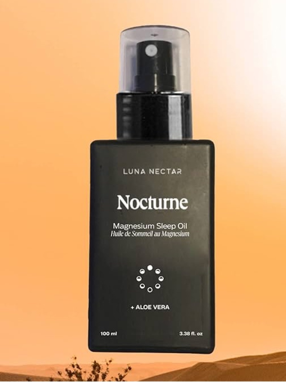 Luna Nectar Nocturne Anti-Stress & Sleep Magnesium Oil with Soothing Aloe Vera